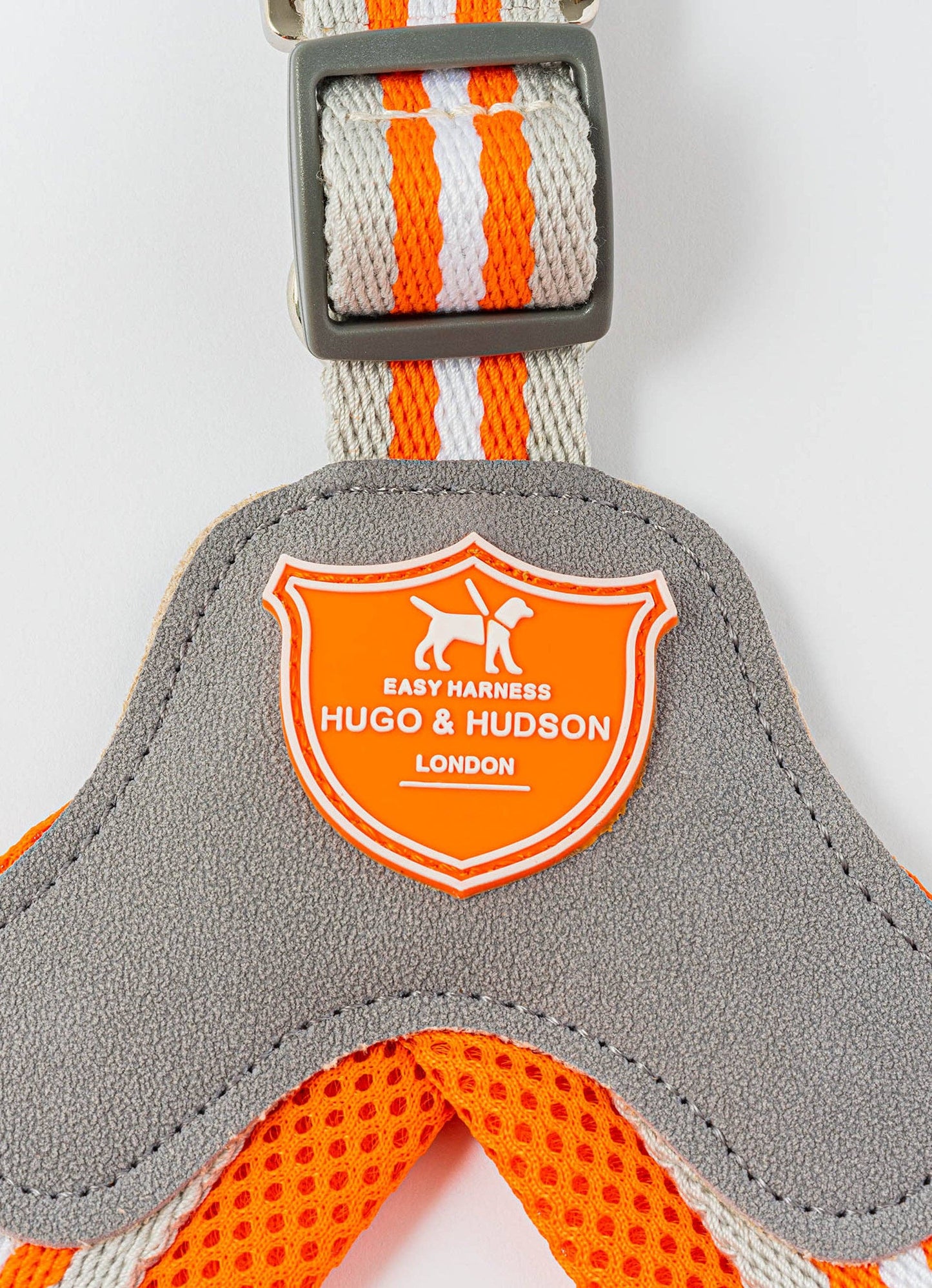 Hugo & Hudson - Easy Walk V Dog Harness - Orange - 9