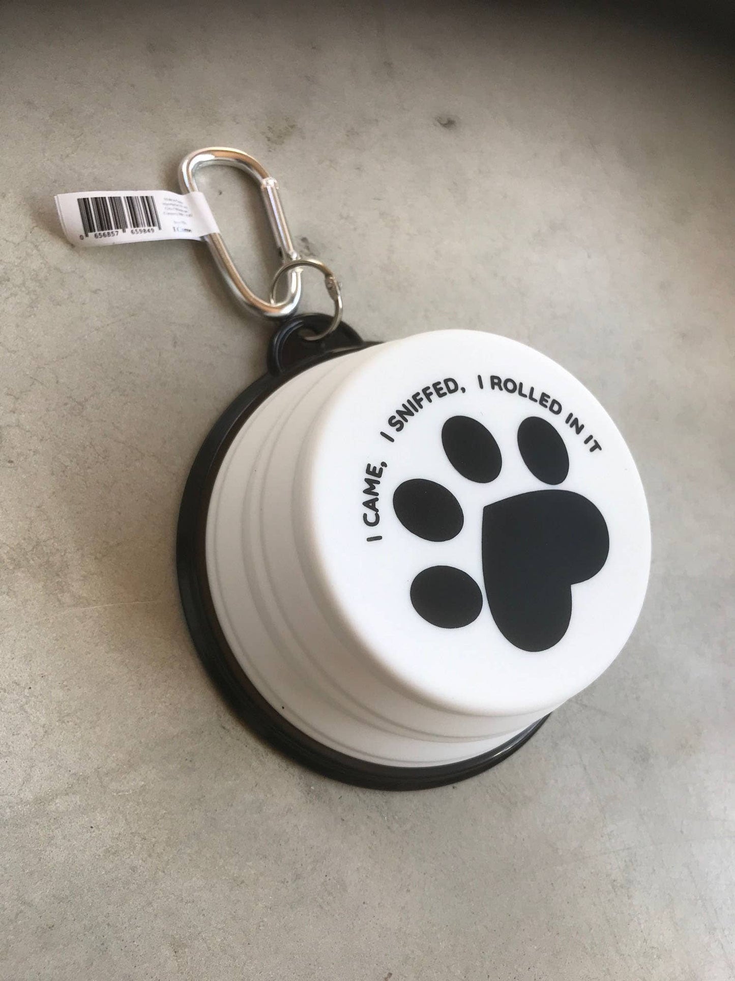 Gifted Wholesale Ltd - I Came, I Sniffed, I Rolled In It Travel Pet Bowl
