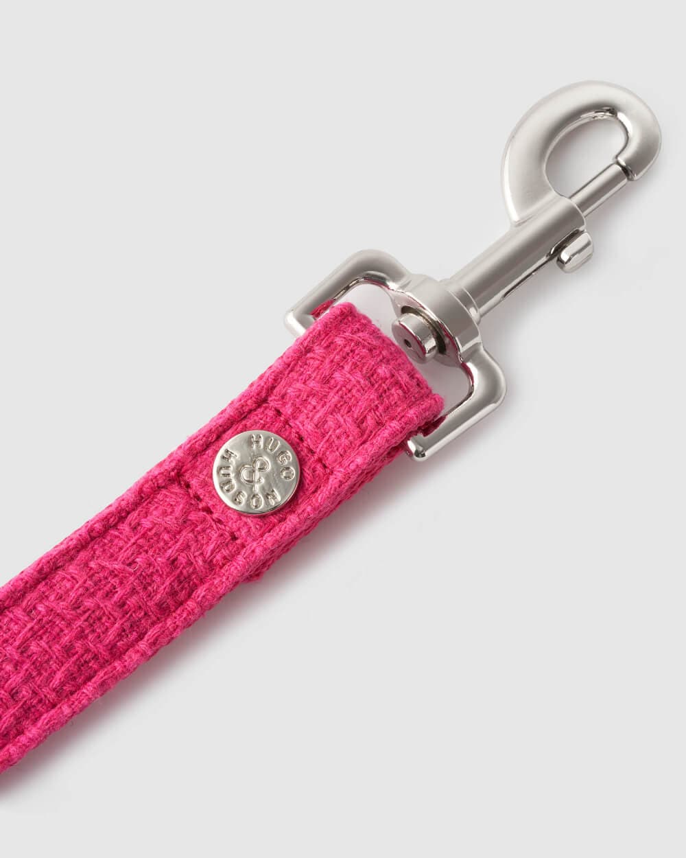 Hugo & Hudson - Pink Luxury Tweed Dog Lead - XS/S