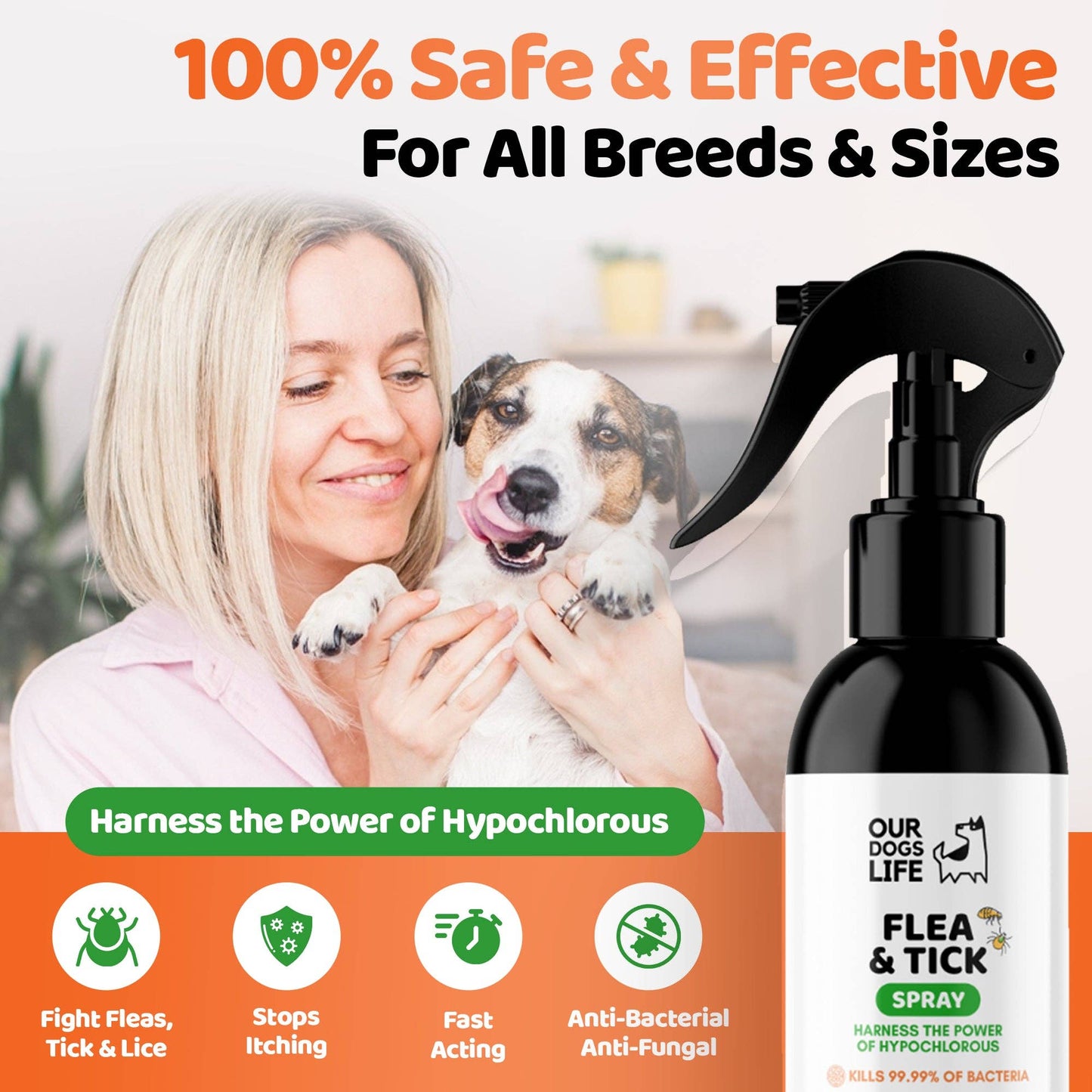 OurPetsLife - Flea & Tick Spray for Dogs