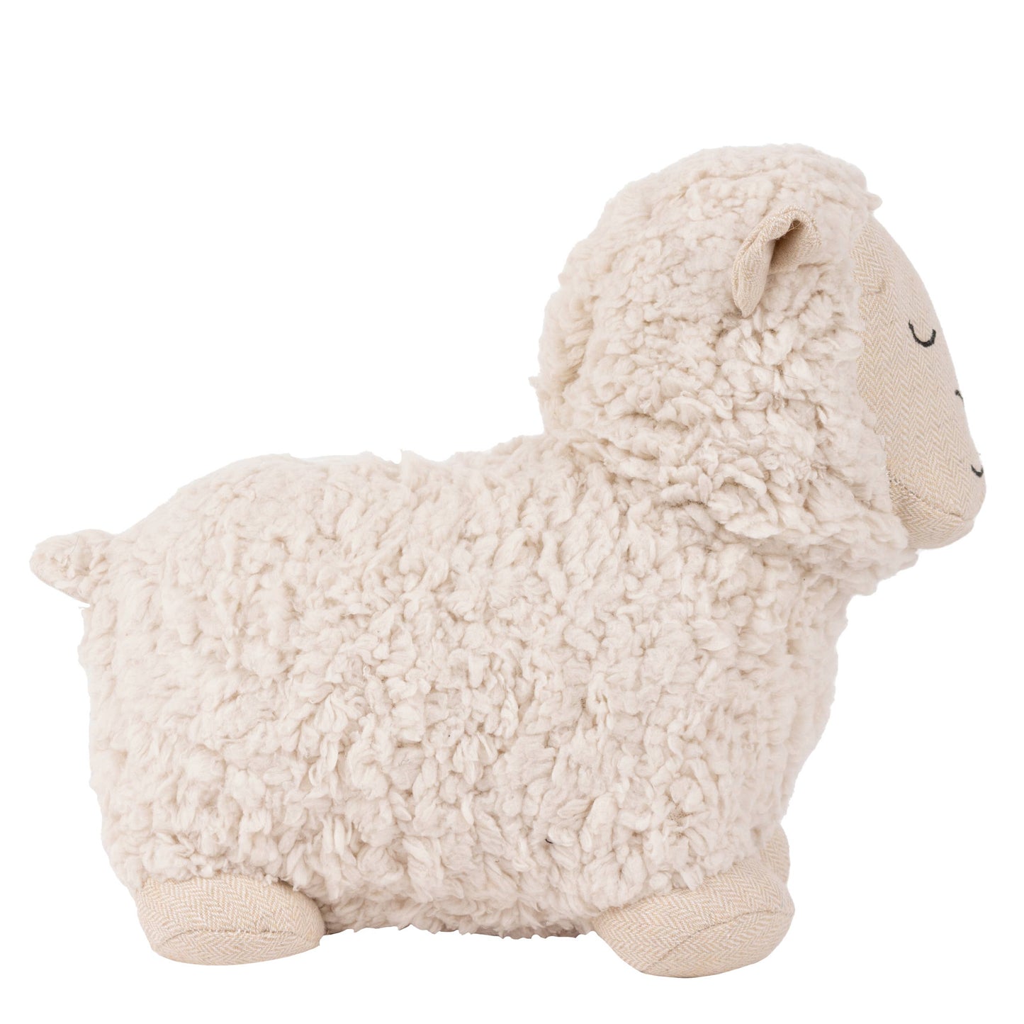 Riva Home - Sheep Shearling Fleece Door Stop White - White / One Size
