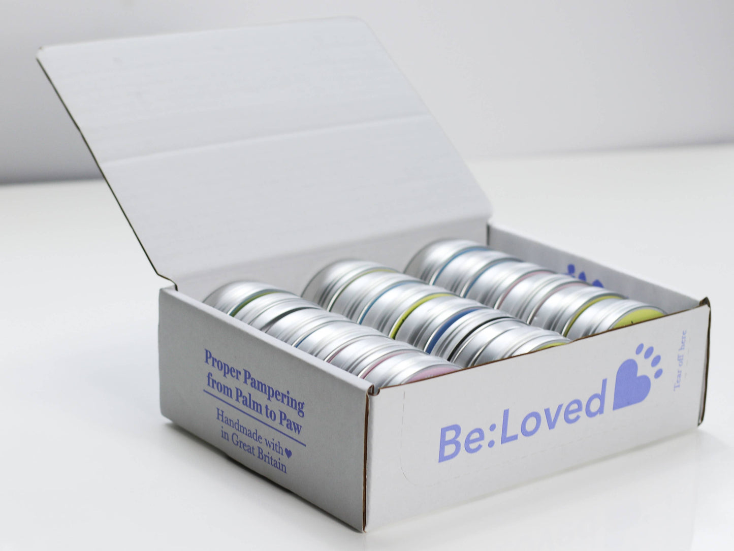 BeLoved, Natural Dog Grooming Products. - Pet Paw & Nose Balms in a Shelf Ready Pack (SRP). 18 Units.