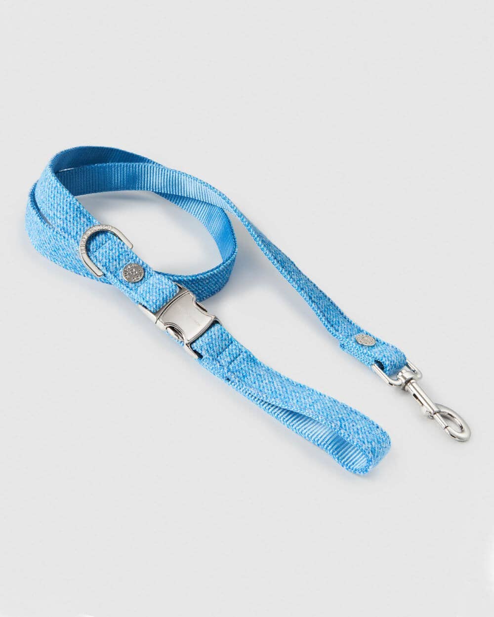 Hugo & Hudson - Blue Luxury Tweed Dog Lead - M/L