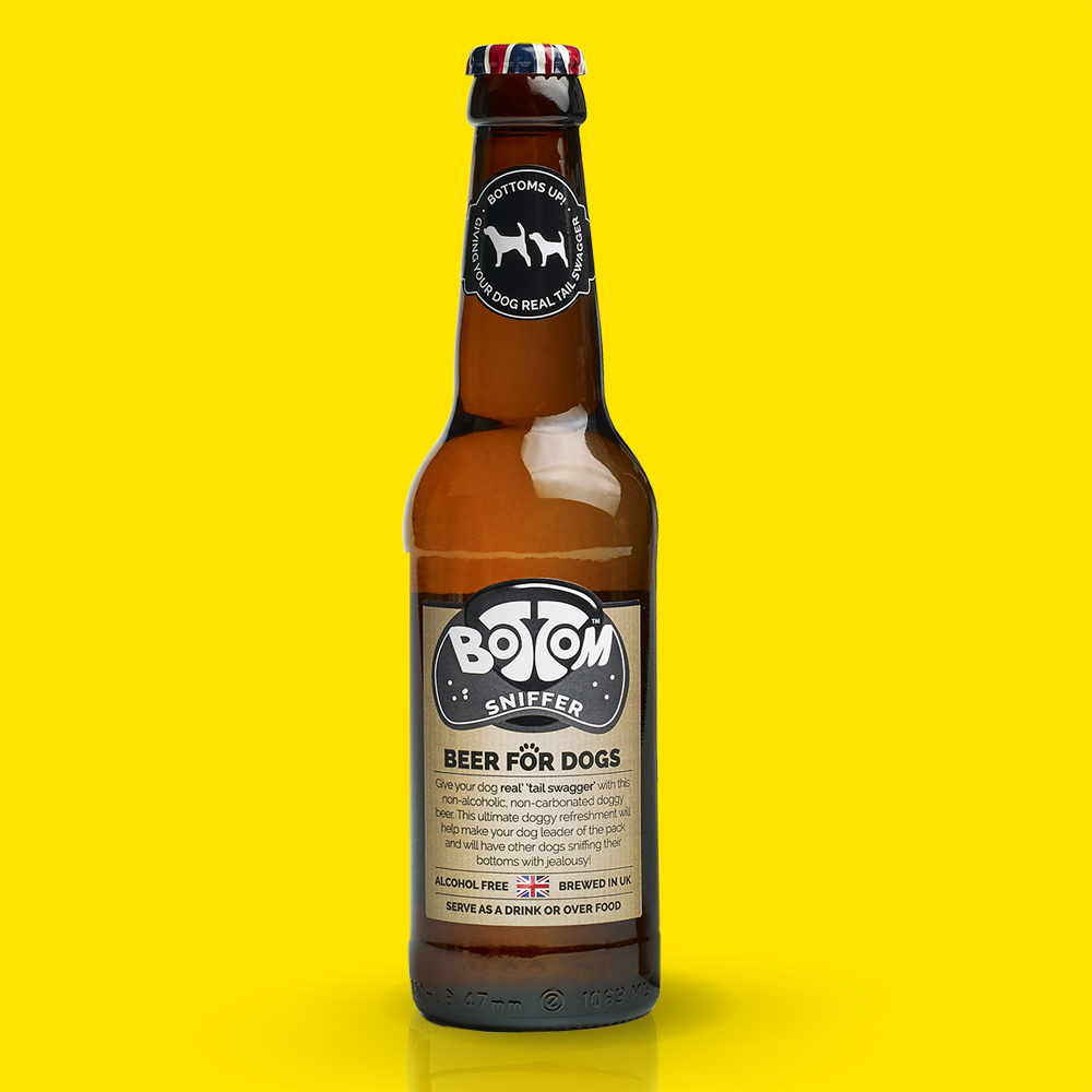 WOOF&BREW LTD - Woof&Brew Bottom Sniffer Dog 'Beer' Gift Treat - 330ml
