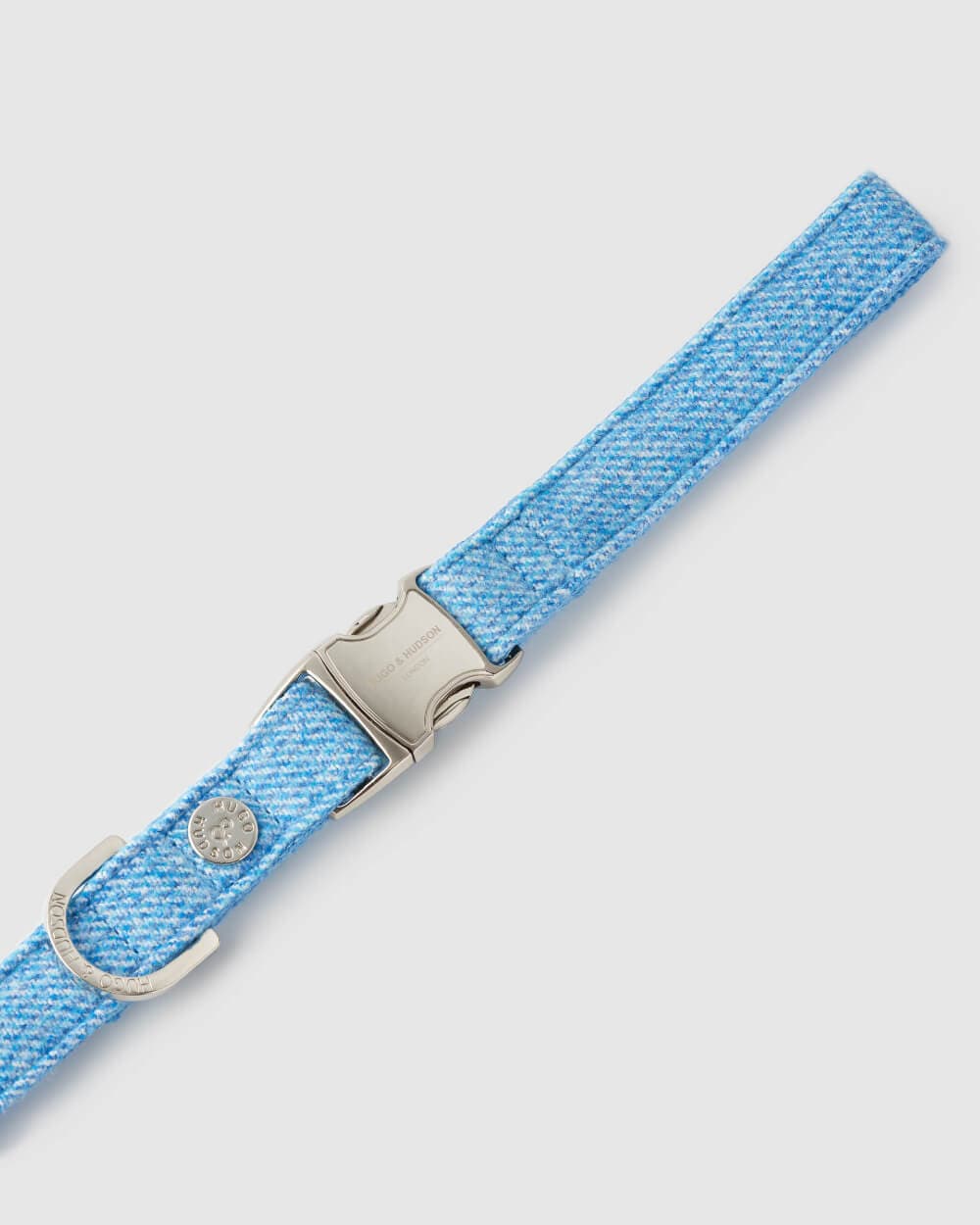 Hugo & Hudson - Blue Luxury Tweed Dog Lead - M/L