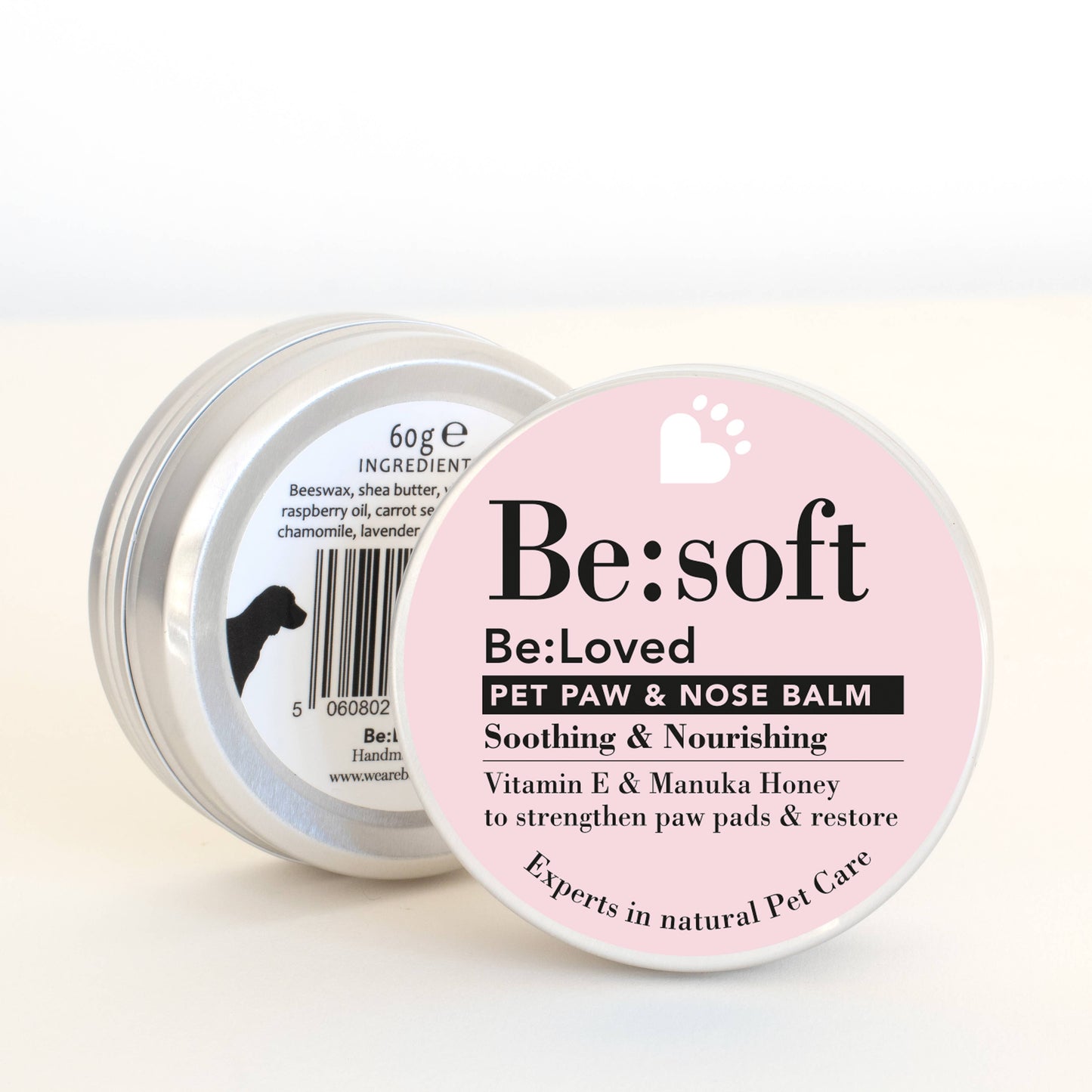 BeLoved, Natural Dog Grooming Products. - Pet Paw & Nose Balms in a Shelf Ready Pack (SRP). 18 Units.