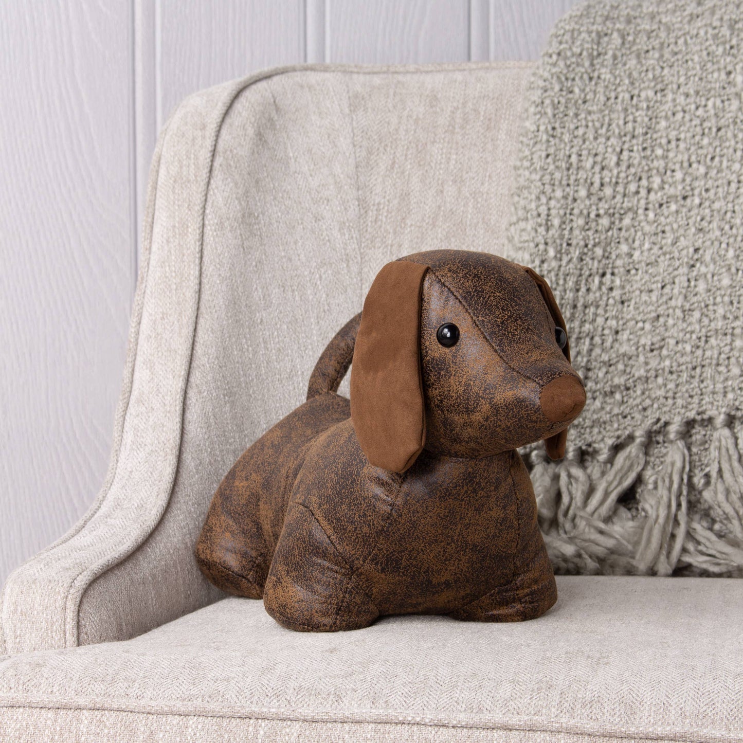 Riva Home - Dexter Daschund Dog Door Stop Brown - Brown / One Size