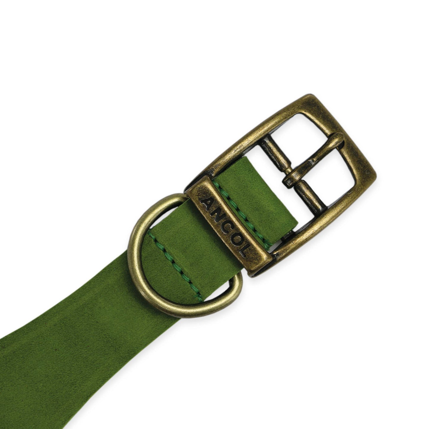 Ancol Pet Products Ltd - Timberwolf Leather Hound Collar ( Size 30-34cm) - Mustard / 30-34cm