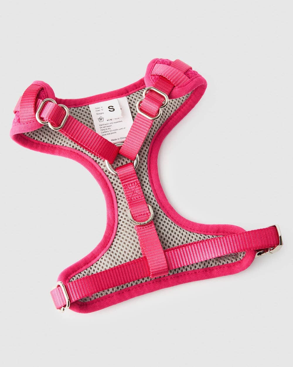 Hugo & Hudson - Pink Luxury Tweed Dog Harness - S
