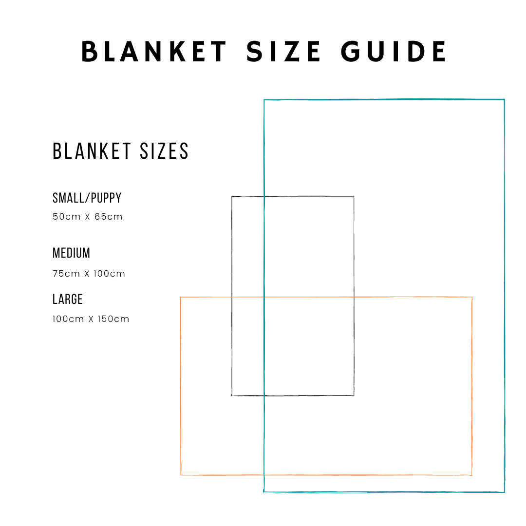 Hetty and Huxley - Mint and Grey Pet Blanket - Medium