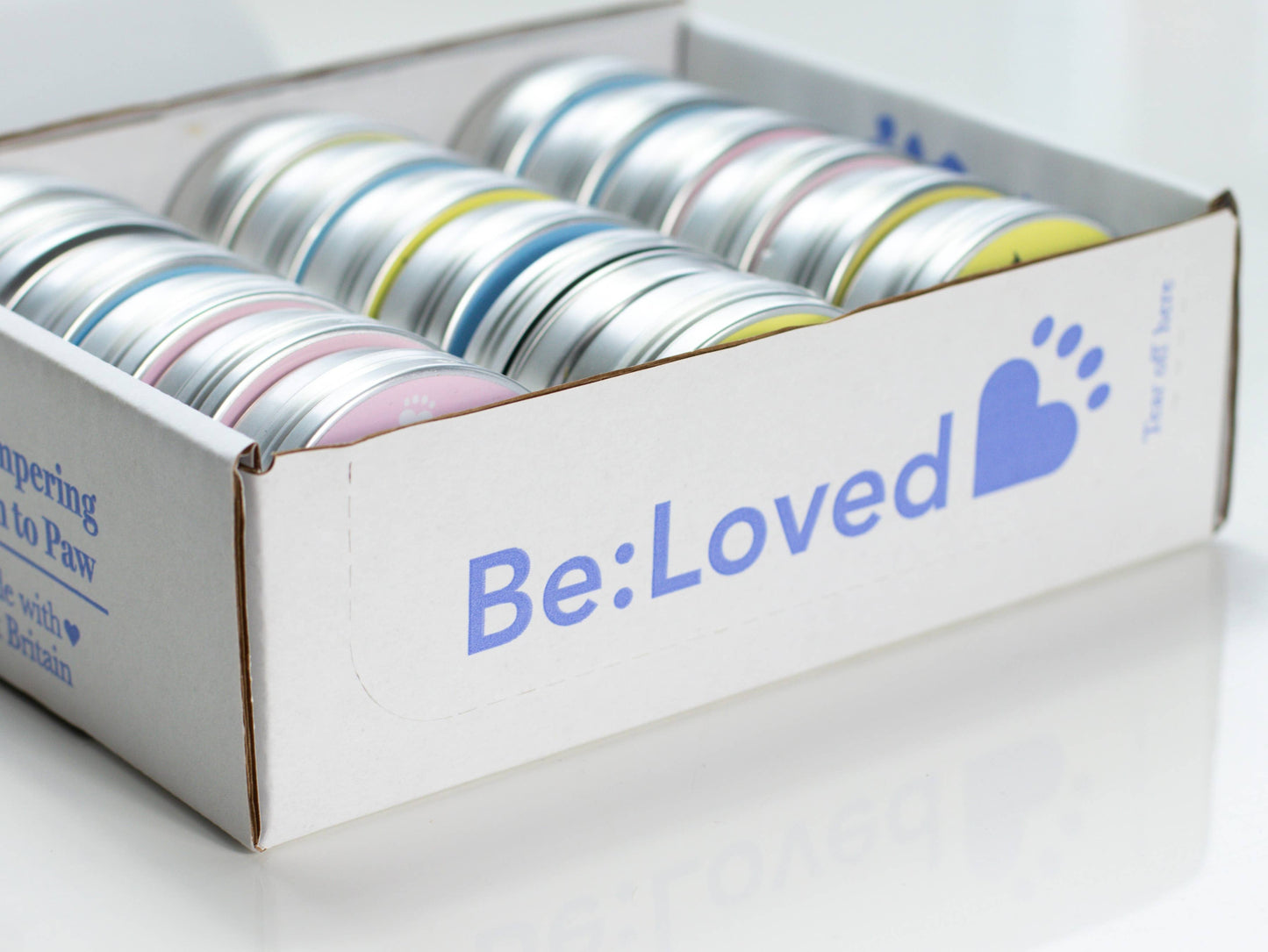 BeLoved, Natural Dog Grooming Products. - Pet Paw & Nose Balms in a Shelf Ready Pack (SRP). 18 Units.
