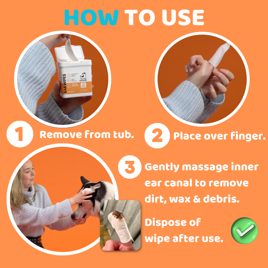 OurPetsLife - Dog Ear Wipes