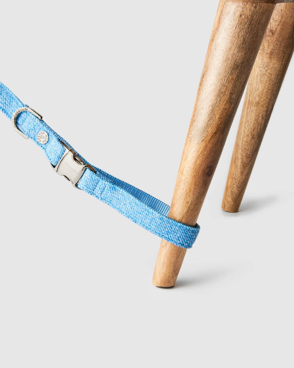 Hugo & Hudson - Blue Luxury Tweed Dog Lead - M/L