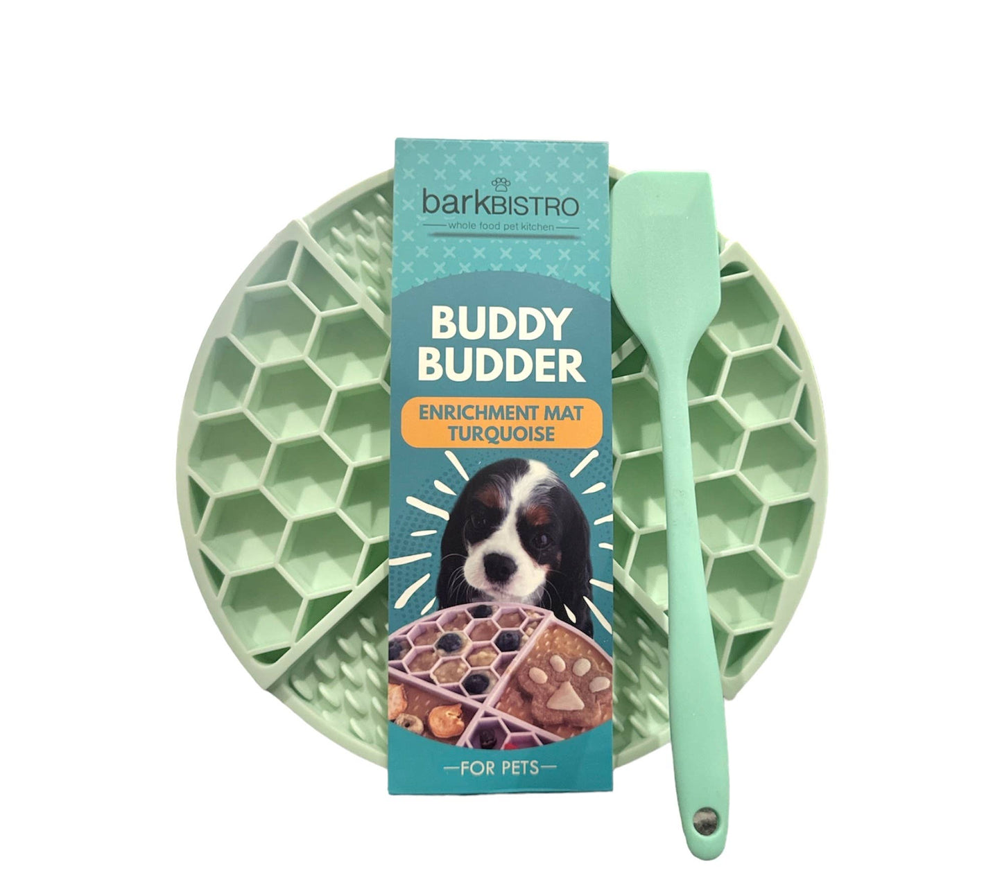 Bark Bistro - Turquoise / Purple | Pink Lickmats + Spatula (PINK SOLD OUT