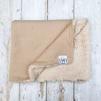 Hetty and Huxley - Neutral and Cream Pet Blanket - Medium