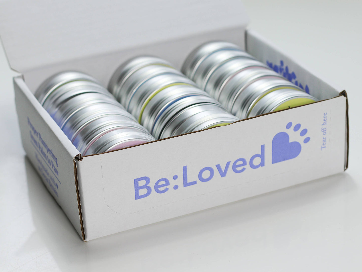 BeLoved, Natural Dog Grooming Products. - Pet Paw & Nose Balms in a Shelf Ready Pack (SRP). 18 Units.
