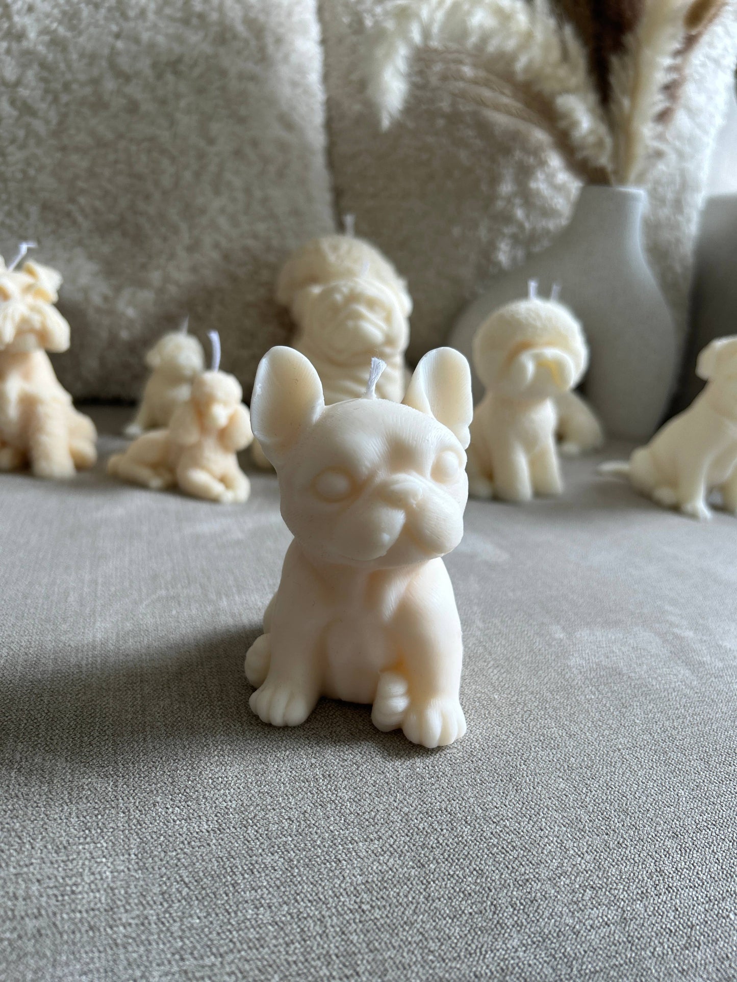 Ritual Spirit ltd - Dog Candle Collection | Natural Soy wax candles | Dog lovers - Cream / Coconut and Almond / Frenchie