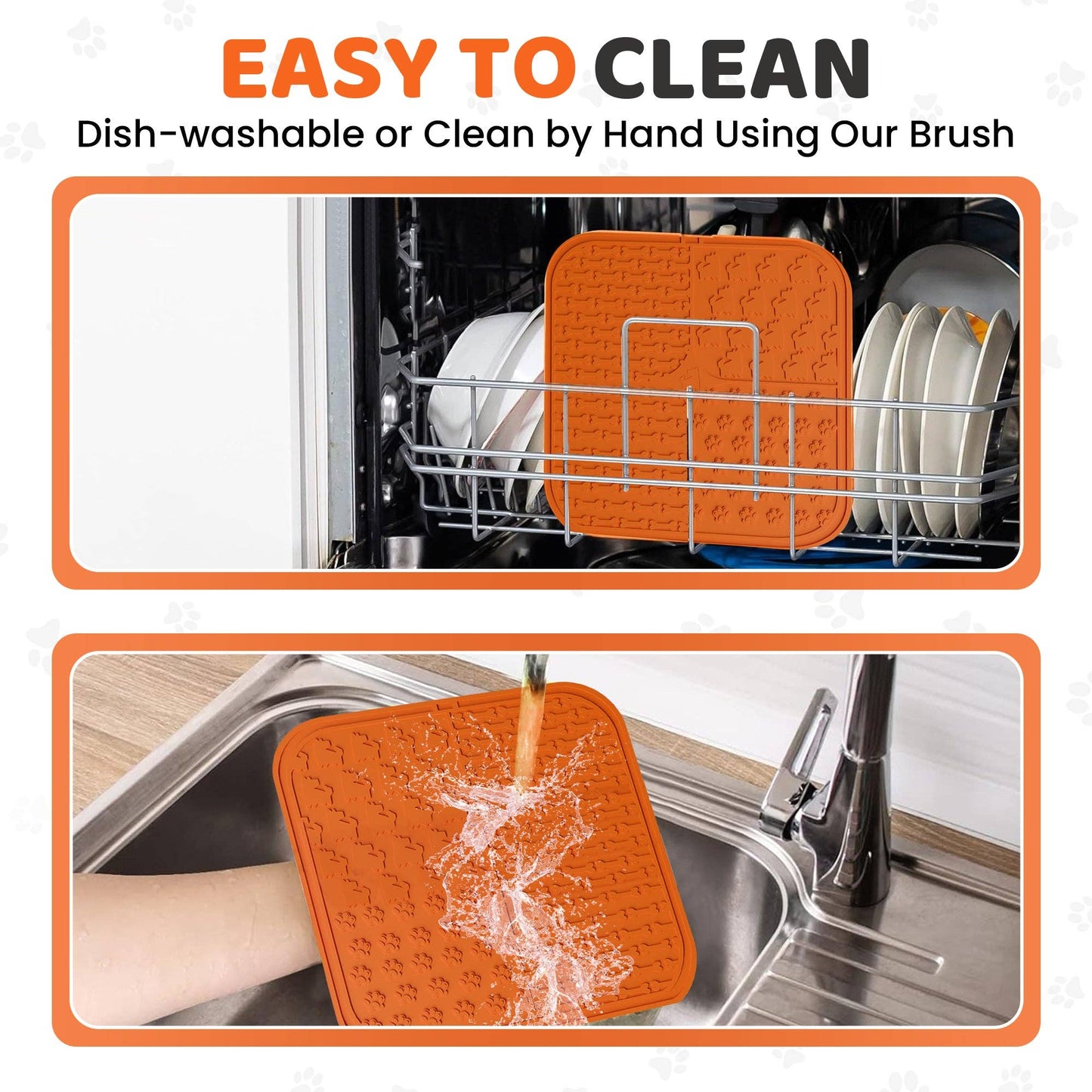 OurPetsLife - Lick Mat For Dogs with Spreader & Brush