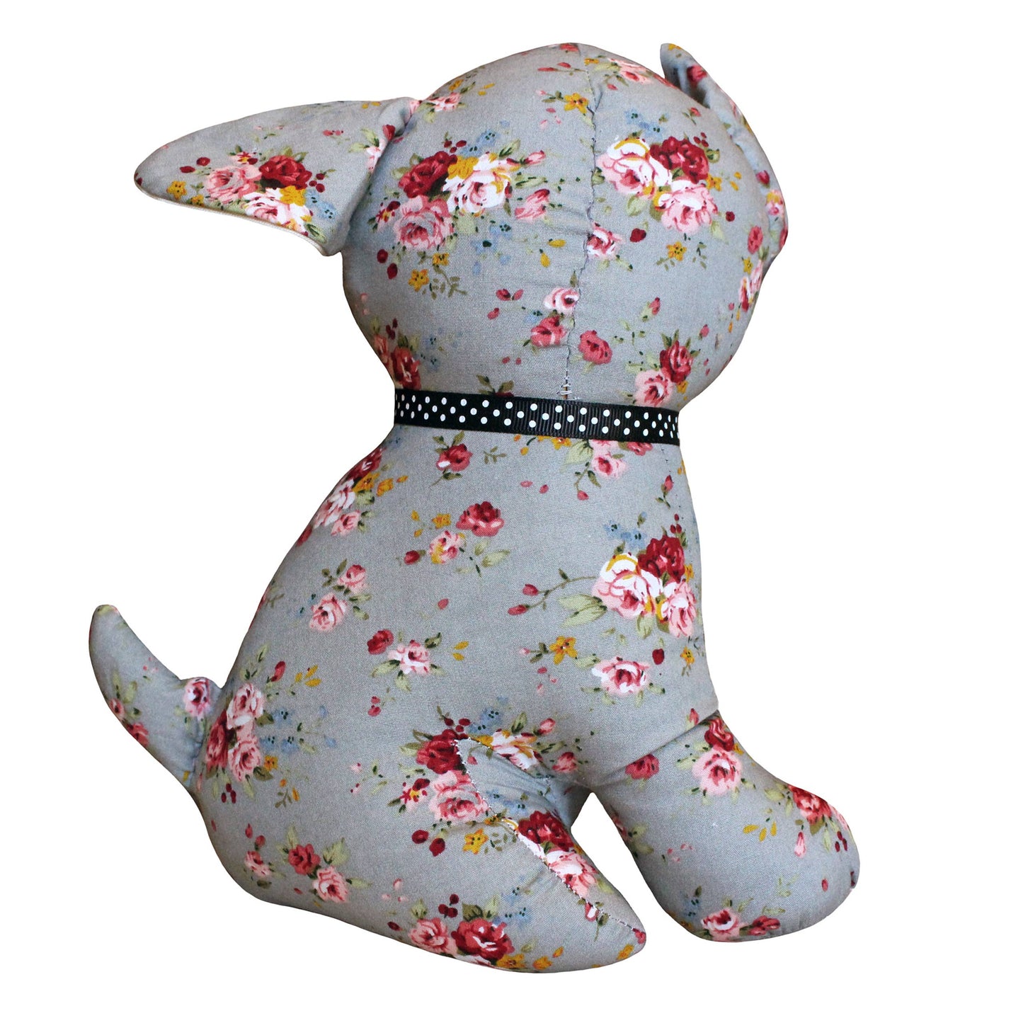 Riva Home - Floral Dog Novelty Door Stop Grey - Grey / One Size
