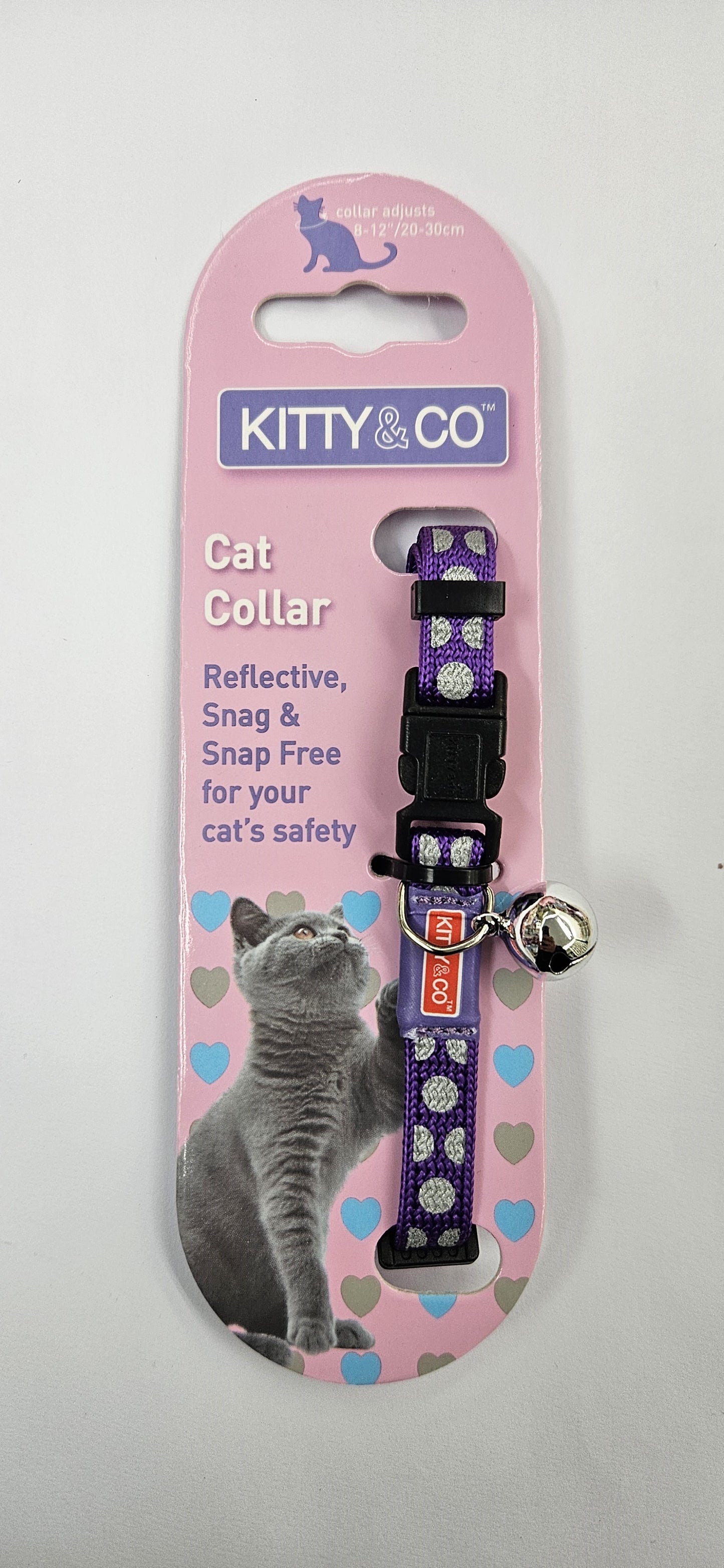 Reflective Spotty Cat Collar