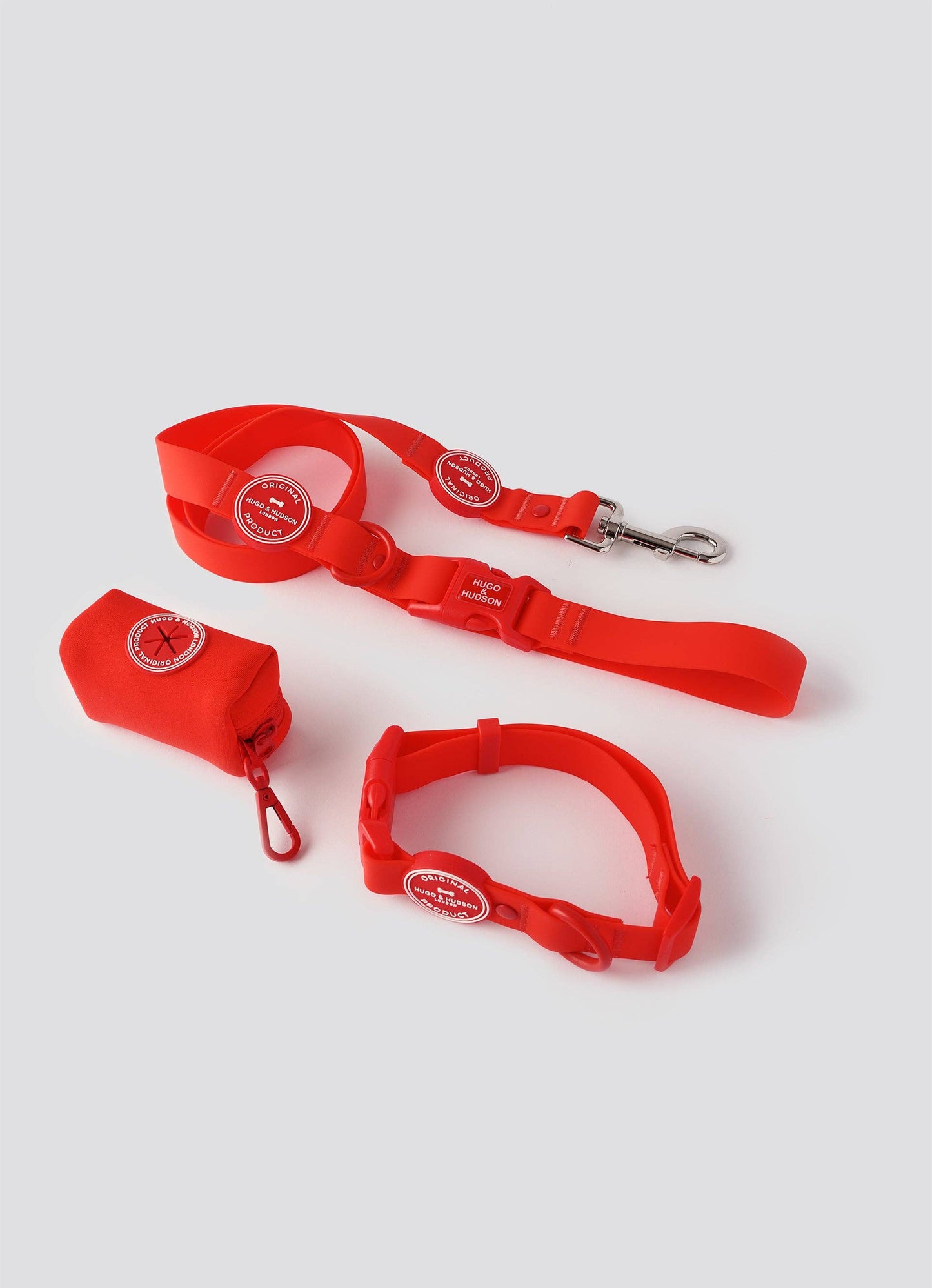 Hugo & Hudson - Poop Bag Holder - Red - One Size
