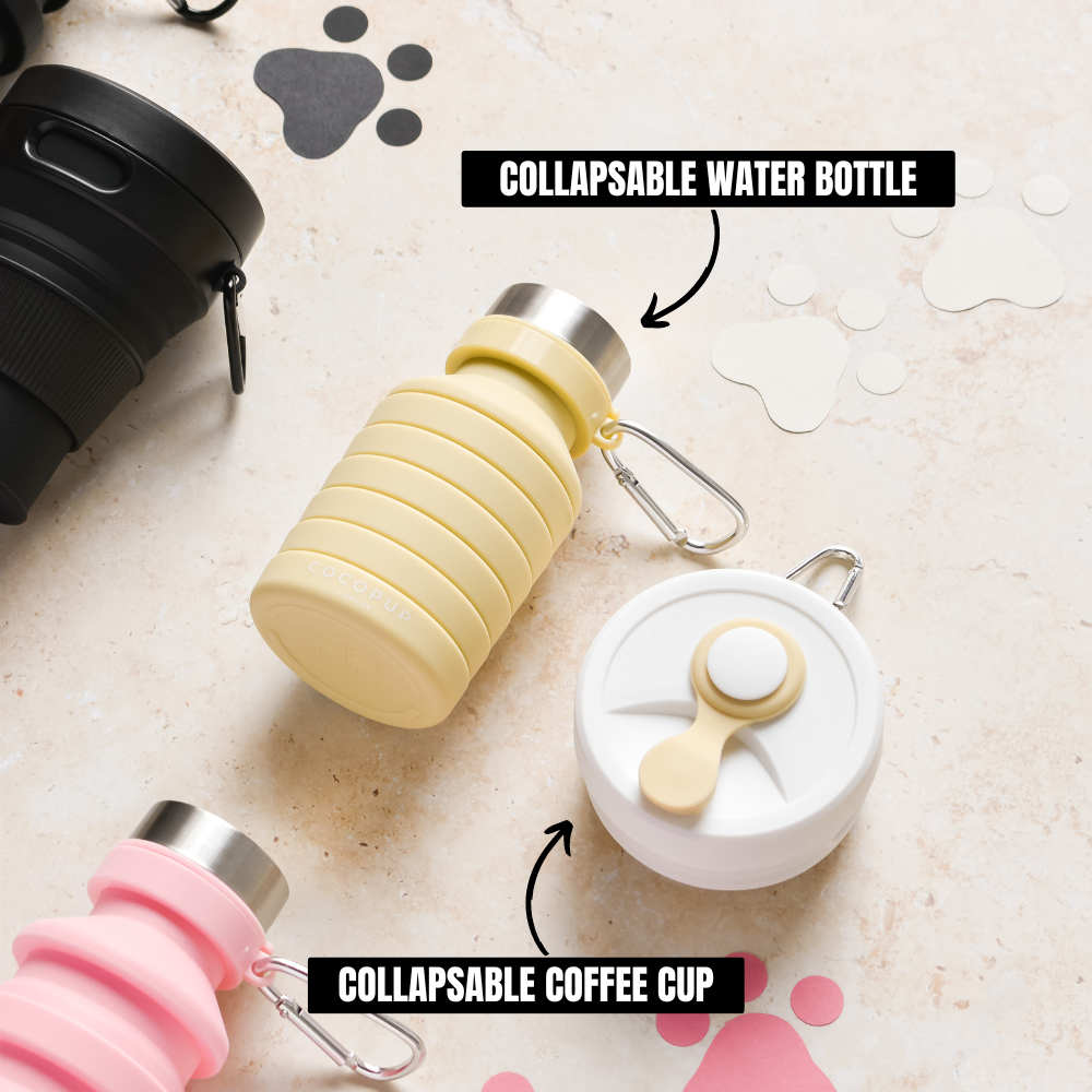 Cocopup London - Collapsible Water Bottle - Nude