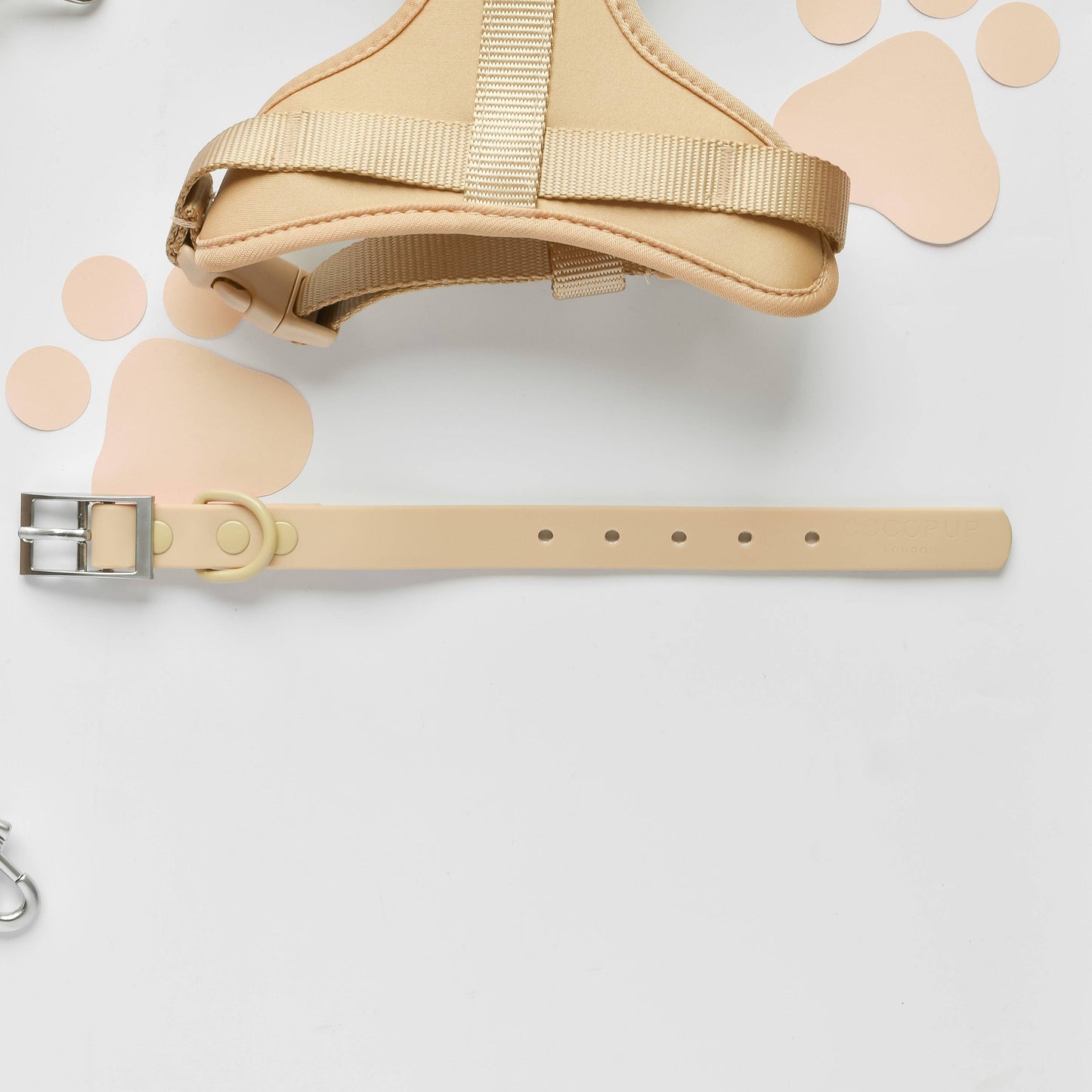 Cocopup London - NAKD Collar - Biscuit - XXS