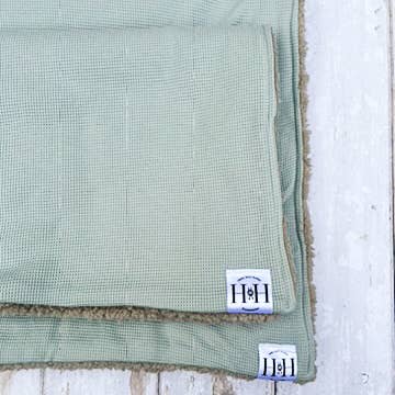 Hetty and Huxley - Mint and Grey Pet Blanket - Large