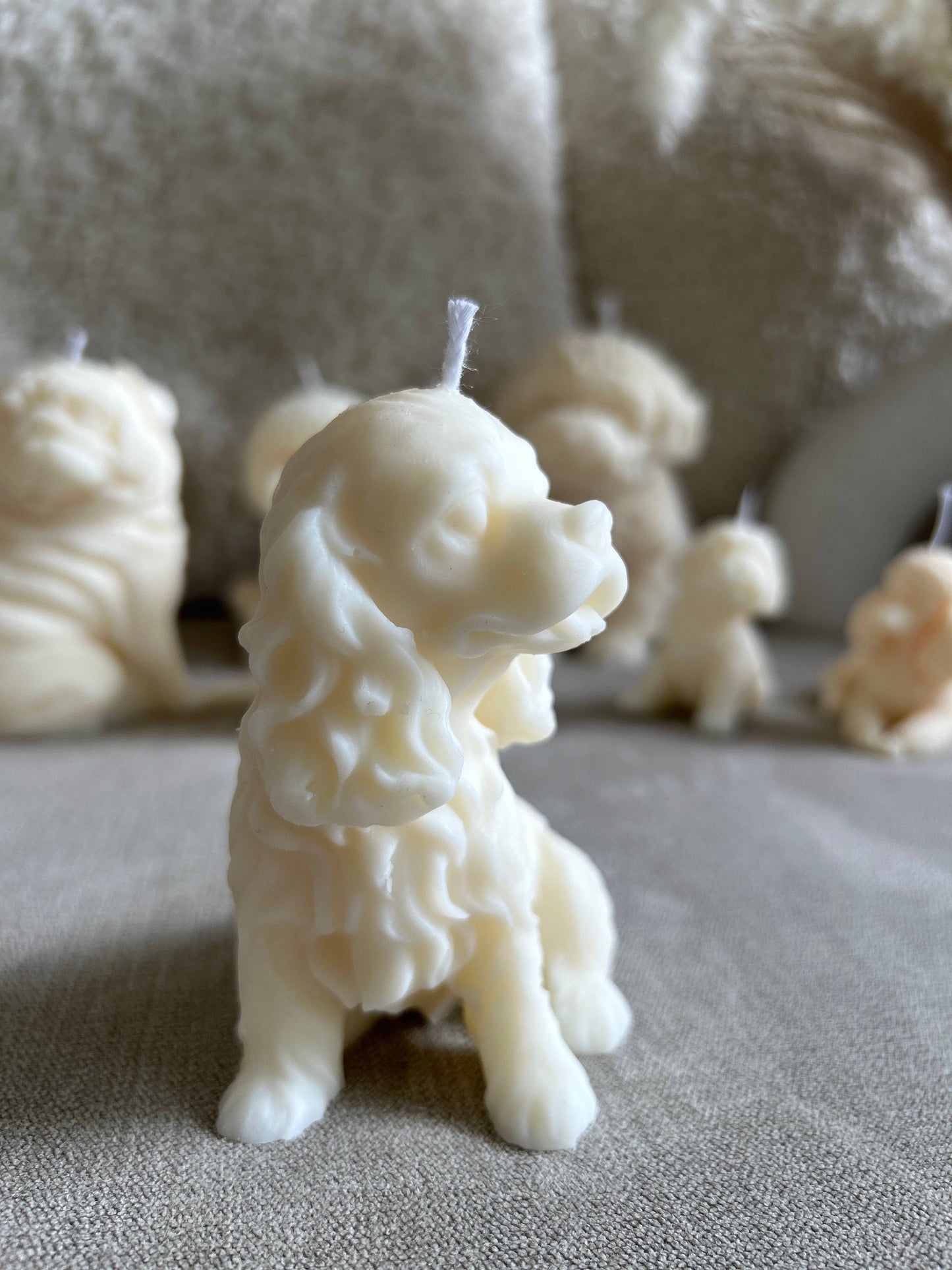 Ritual Spirit ltd - Dog Candle Collection | Natural Soy wax candles | Dog lovers - Cream / Coconut and Almond / Frenchie