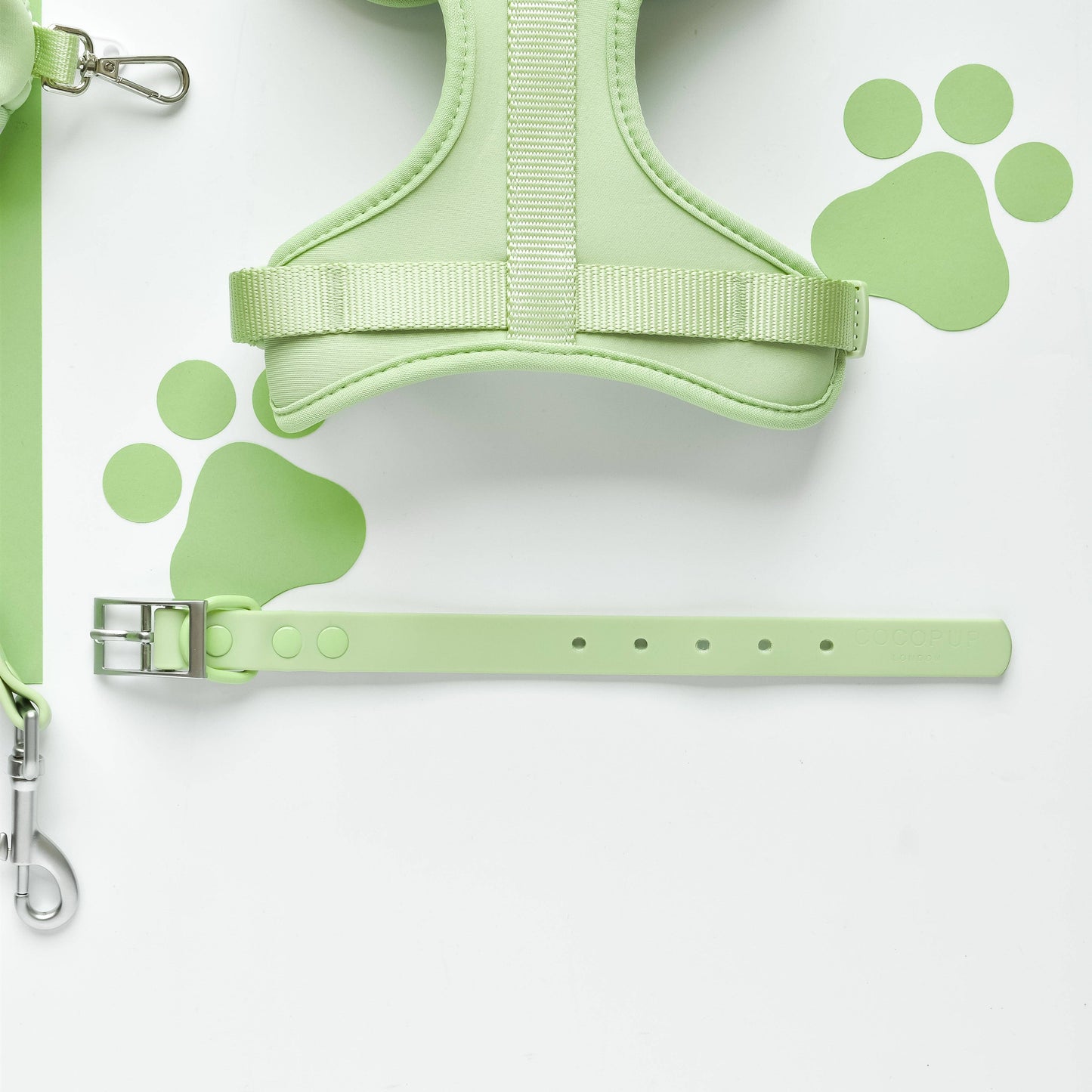 Cocopup London - NAKD Collar - Matcha - XXS