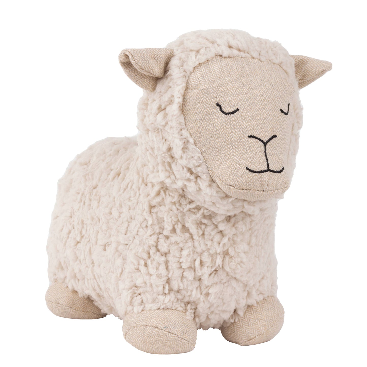 Riva Home - Sheep Shearling Fleece Door Stop White - White / One Size