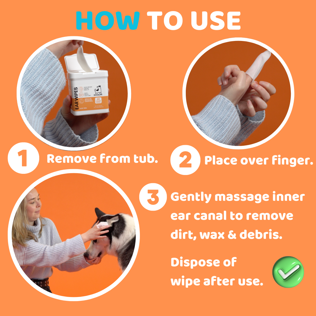 OurPetsLife - Dog Ear Wipes