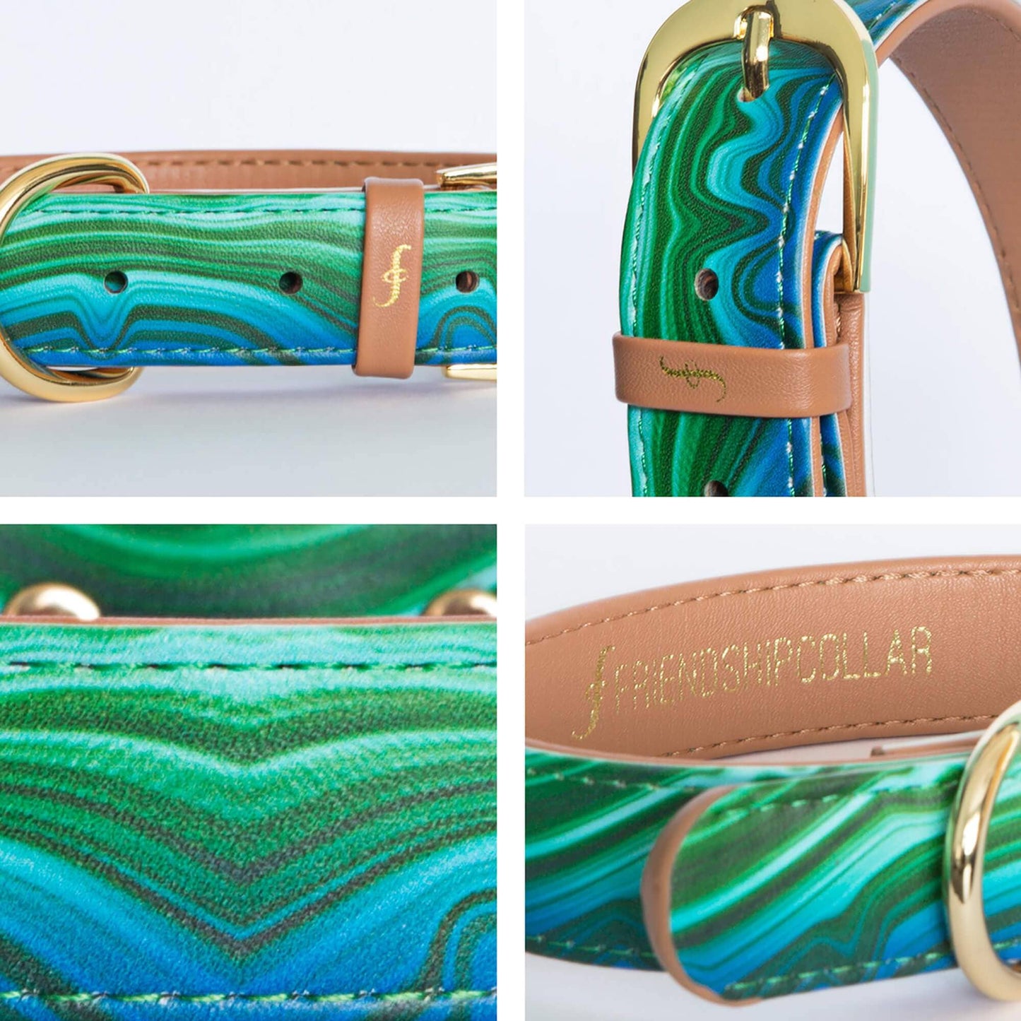 Friendship Collar - Magical Malachite Matching Collar & Bracelet - XS