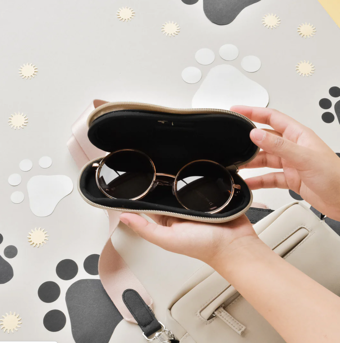 Cocopup London - Sunglasses Case - Caramel Latte