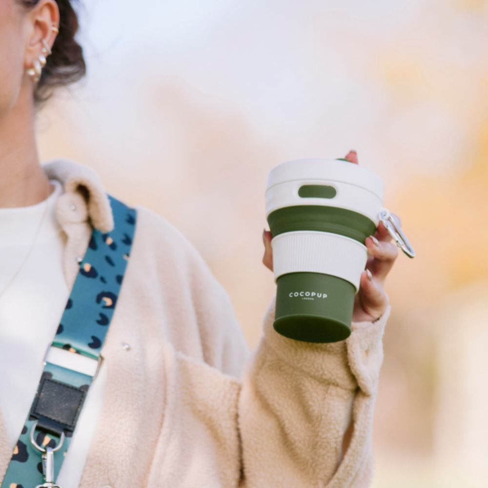 Cocopup London - Collapsible Coffee Cup - Khaki