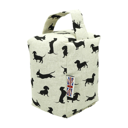 The Wheat Bag Company - Door Stop Mini Sausage Dog Black