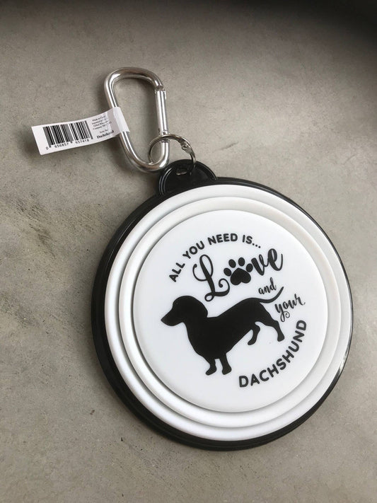 Gifted Wholesale Ltd - Dachshund Travel Pet Bowl