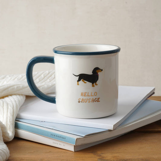 CGB Giftware - Top Dog 'Hello Sausage' Ceramic Mug in Gift Box
