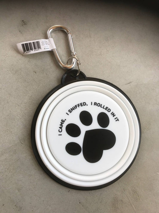 Gifted Wholesale Ltd - I Came, I Sniffed, I Rolled In It Travel Pet Bowl