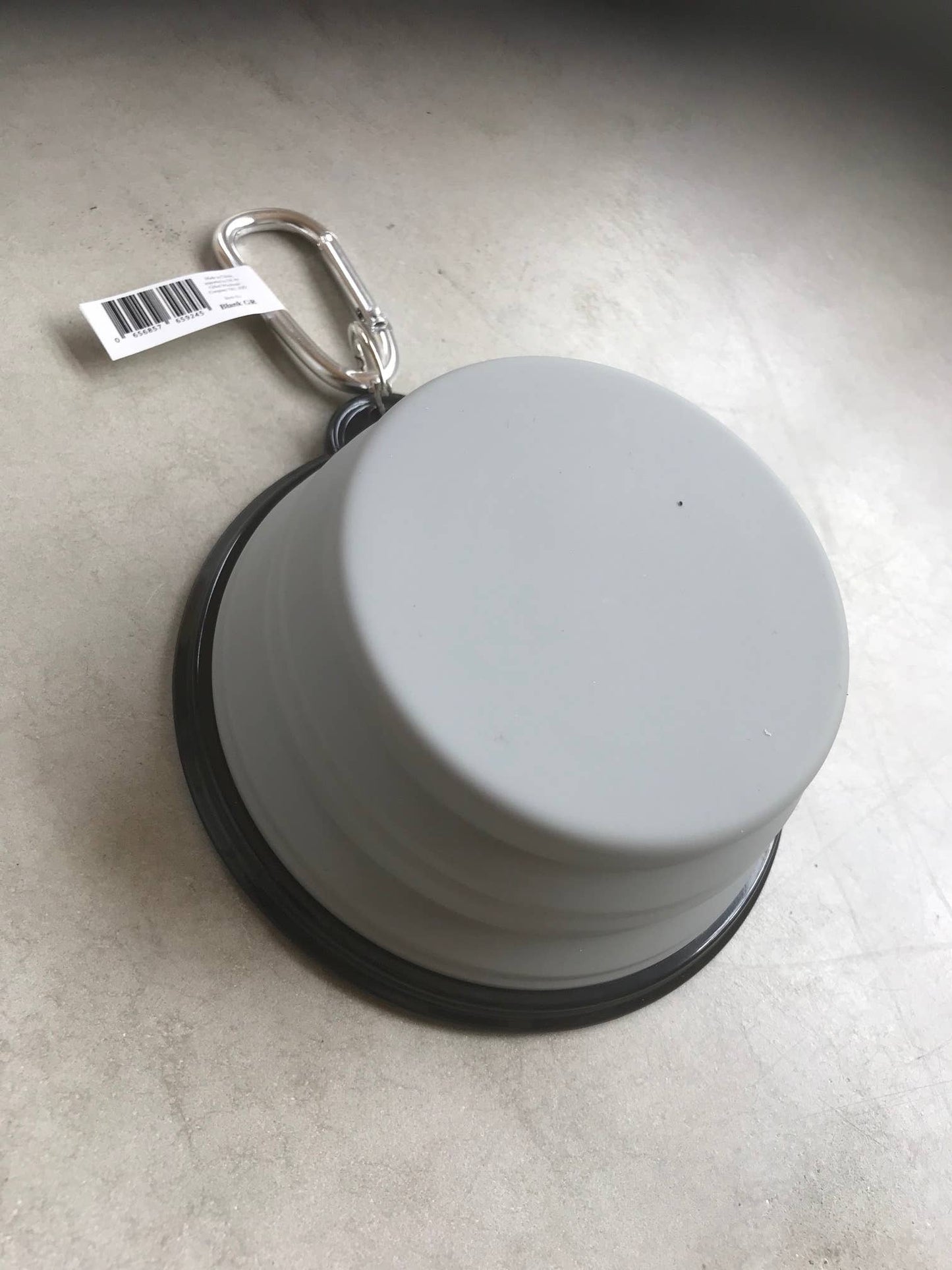 Gifted Wholesale Ltd - Grey Travel Pet Bowl