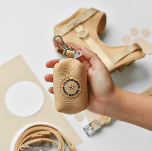 Cocopup London - NAKD Poop Bag Holder - Biscuit