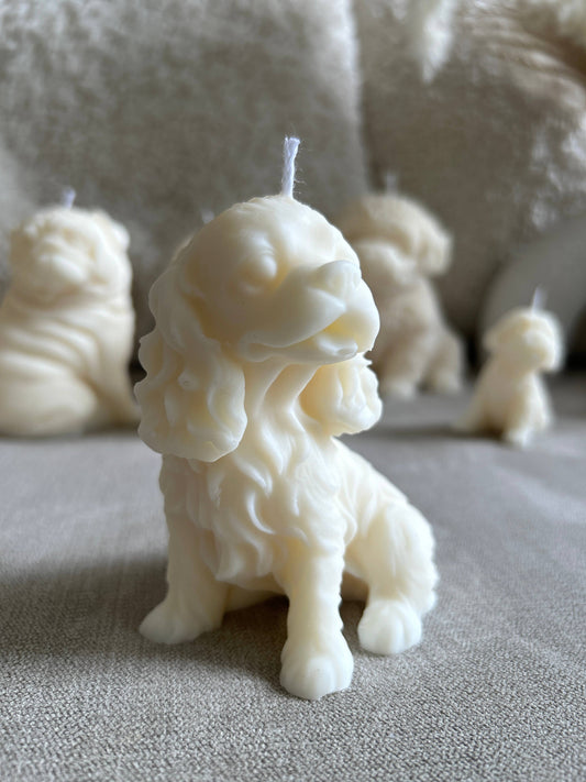 Ritual Spirit ltd - Dog Candle Collection | Natural Soy wax candles | Dog lovers - Cream / Ocean Breeze / Cocker Spaniel