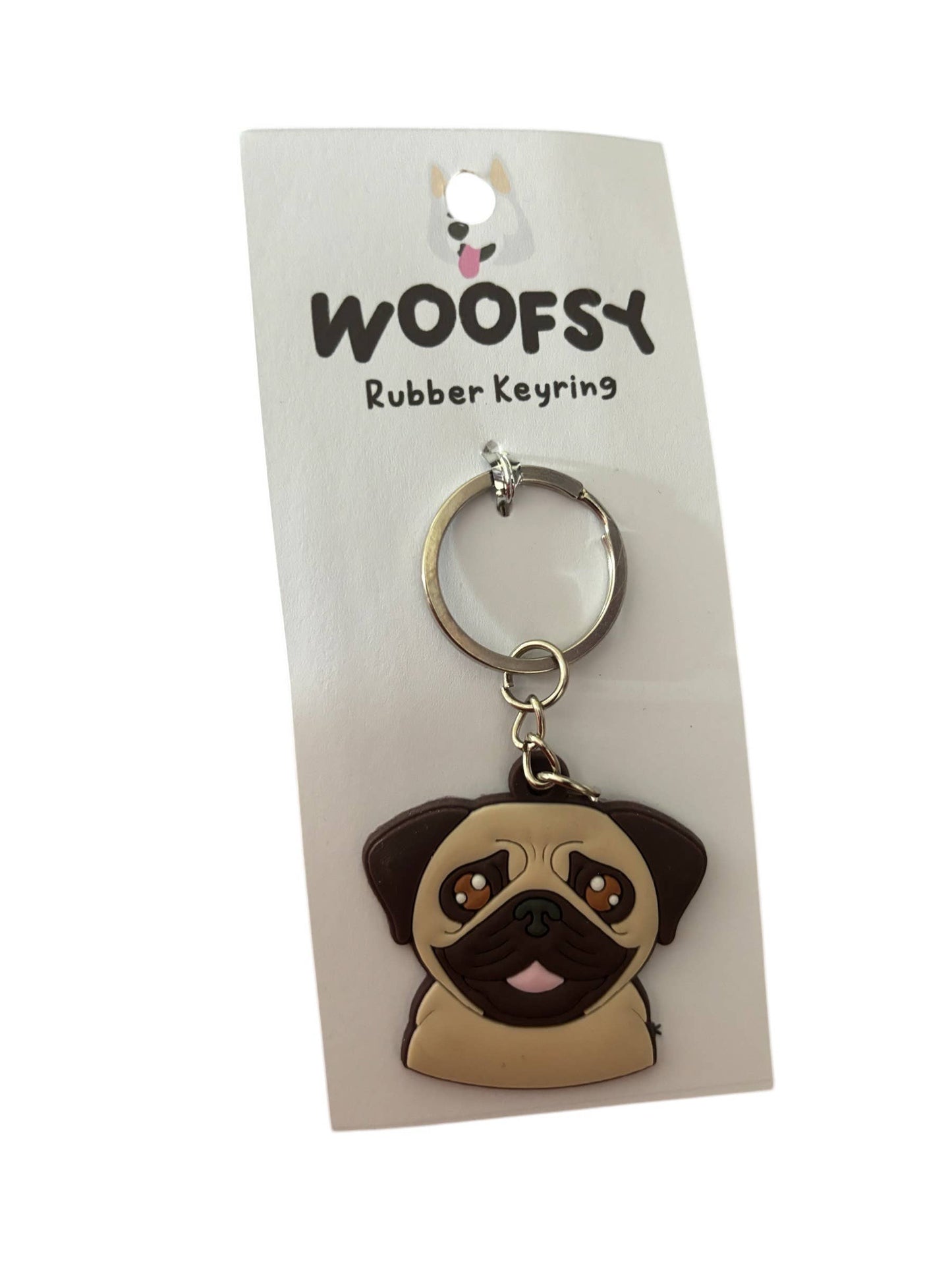 Woofsy - Dog Keyrings - Pug