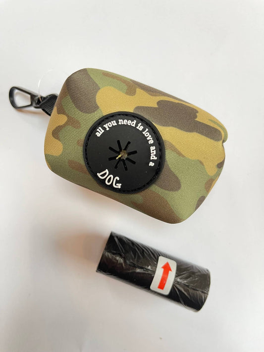 Gifted Wholesale Ltd - Camo Design Poo Bag Holder with Free Bags