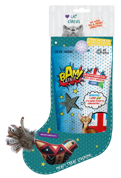 BAM! Catnip Christmas Stocking