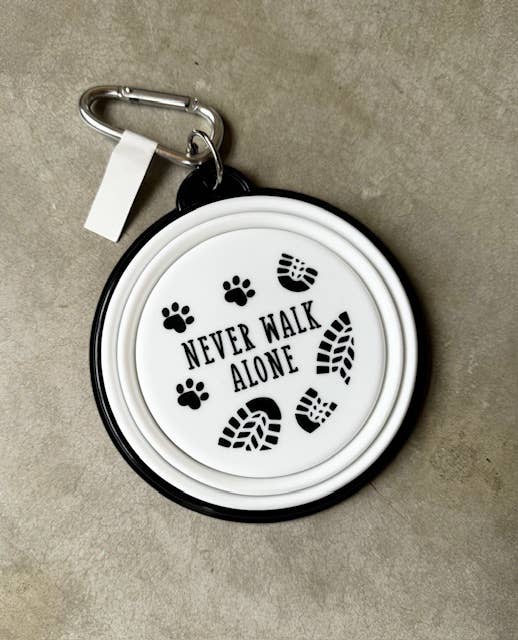 Gifted Wholesale Ltd - Never Walk Alone Travel Pet Bowl