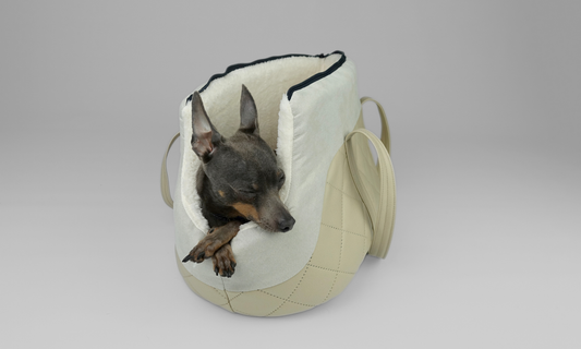 Hillfoot & Paws - Luxury Pet Travel Carrier - Cream