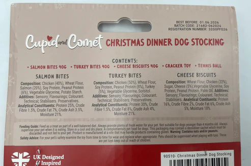 Rosewood Christmas Dinner Stocking Gift for Dogs