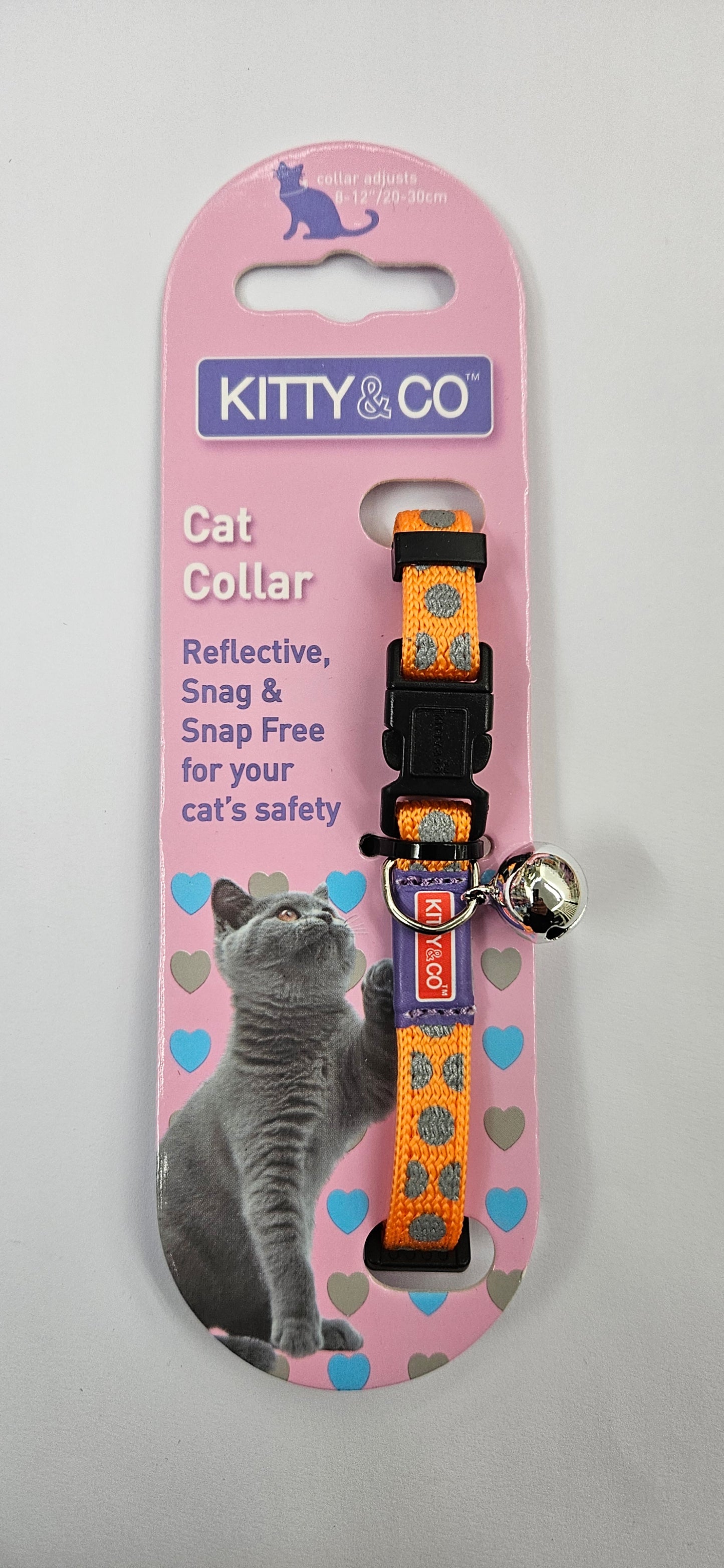 Reflective Spotty Cat Collar