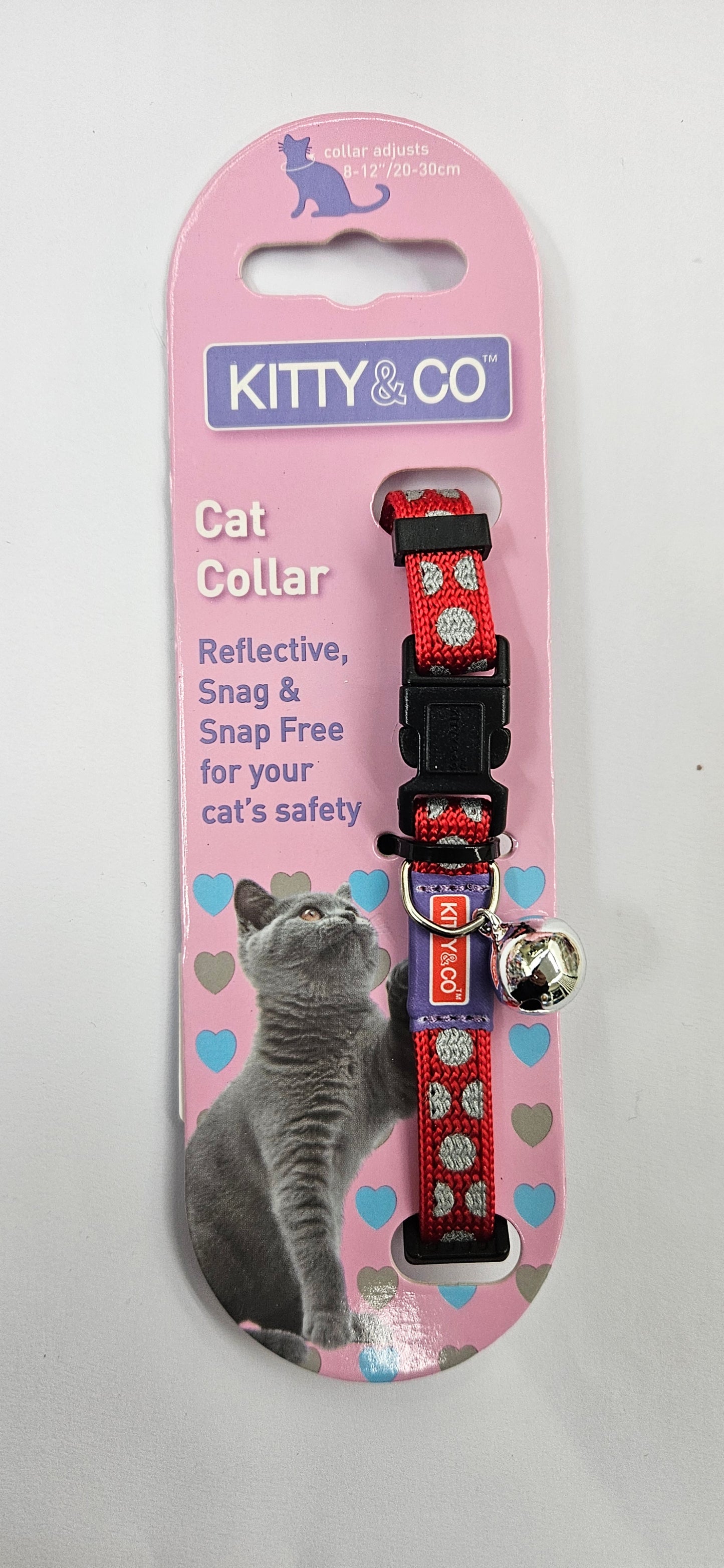 Reflective Spotty Cat Collar